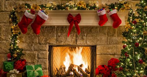 Christmas Fireplace Hd Wallpapers Wallpaper Cave