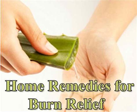 Home Remedies For Burn