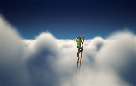 Wallpaper The Sky Clouds People Images For Desktop Section ситуации