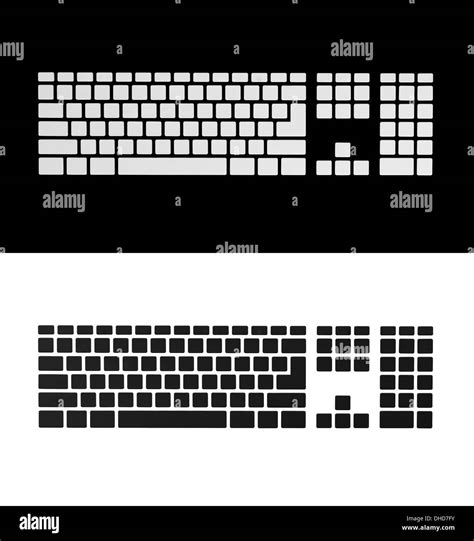 Blank The Keyboard Keys Stock Photo Alamy