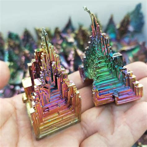 Rare Rainbow Titanium Bismuth Specimen Mineral Gemstone Crystal Mineral