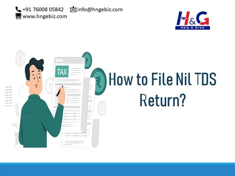 How To File Nil Tds Return H And G Ebiz Pvt Ltd
