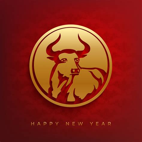Four jobs for 2021 new year (2021, bull, donut, makaron). Premium Vector | Happy chinese new year 2021 greeting card ...