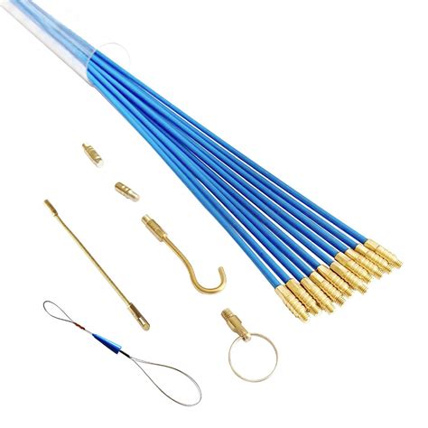 Buy 10pcs Fiberglass Cable Flexible Coaxial Pull Push Conduit Wire