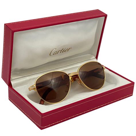 Sale Wood Cartier Sunglasses In Stock