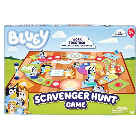 Buy Bluey Scavenger Hunt Board Game Official Famly Board Game For 2 4