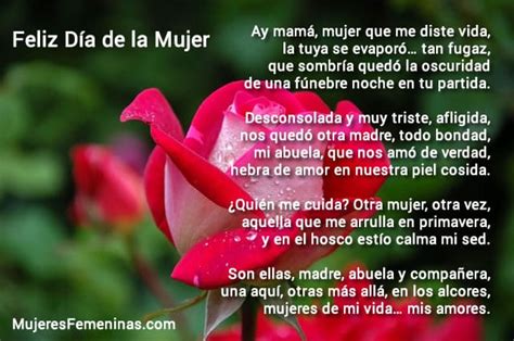 Sint Tico Poemas Feliz Dia De La Mujer Alternativaspormexico Mx