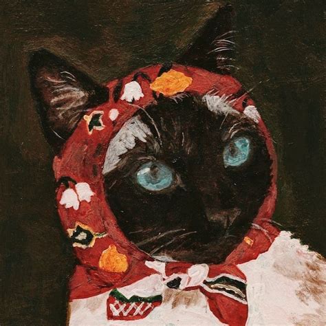 Adorable Cat Paintings Of Kitties Wearing Babushkas Miif Plus