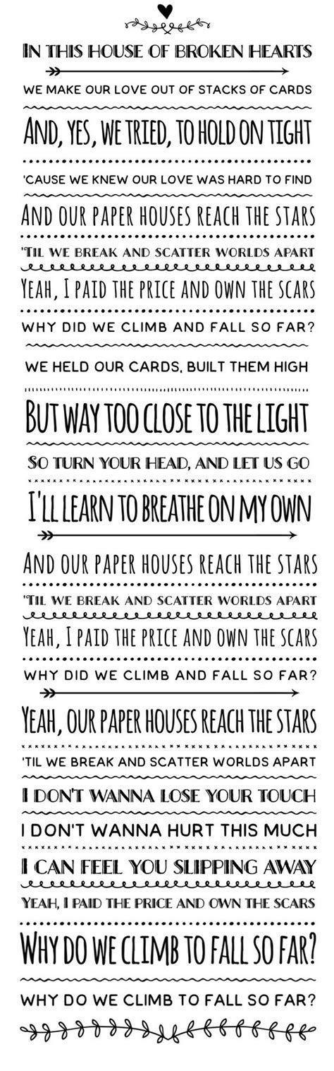 When you feel your love's been taken when you know there's something missing in the dark, we're barely hangin' on then you rest your head up. Niall Horan Paper Houses Flicker | Meaningful lyrics ...