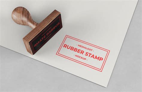rubber stamp mockup medialoot