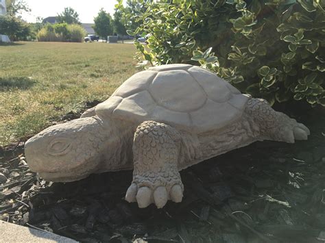 Large Tortoise Concrete Statue Turtle Concrete Statue Etsy