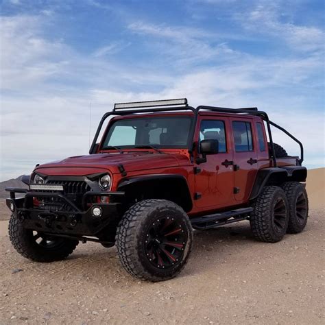 Hellcat Engined Jeep Wrangler 6x6 Pickup Truck Is Out Of This World