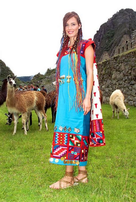 Trajes Tipicos Del Peru Vestimenta Inca Miss Mundo Maju Mantilla En
