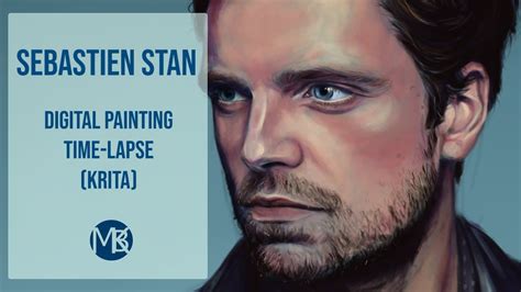 Sebastian Stan Speed Paint Krita Youtube
