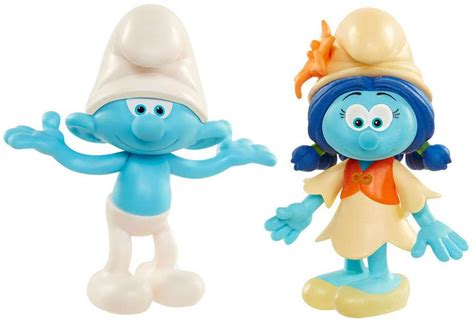 The Smurfs The Lost Village Clumsy Smurf Smurflily 275 Figure 2 Pack