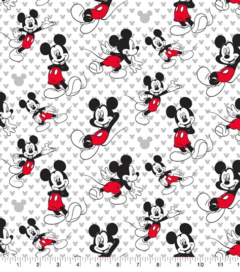 Disney Mickey Mouse Cotton Fabric 43 Totally Mickey Toss Joann