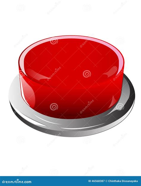 Red Push Button Stock Illustration Illustration Of Touch 46568387