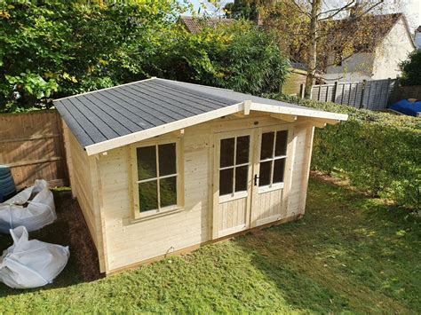 dunster house rhine log cabin installation cromer norfolk