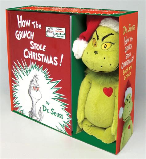 How The Grinch Stole Christmas With Plush Grinch Hardcover