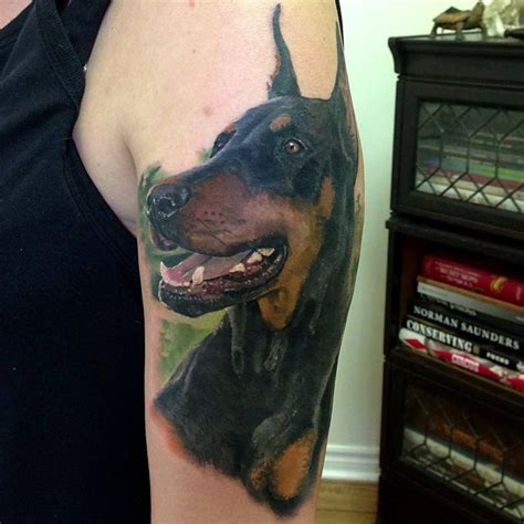 Pin By Julie On Tattoos Dog Tattoos Doberman Tattoo Doberman