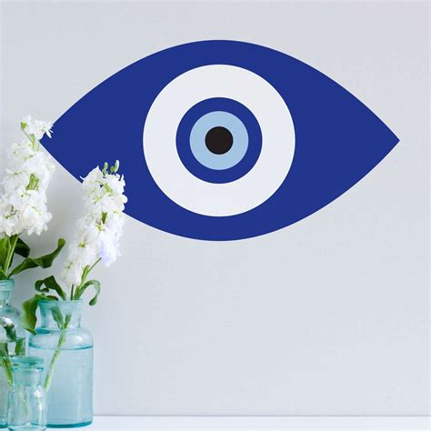 Blue Evil Eye Wall Sticker Decal My Wonderful Walls
