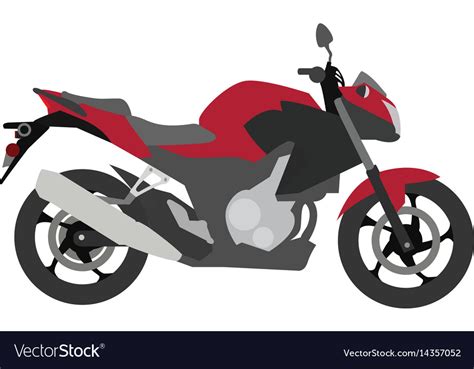 Motorcycle Side View Royalty Free Vector Image