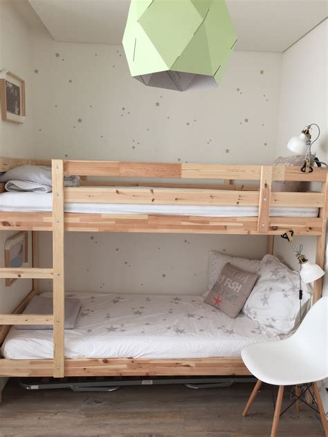 Wall Stickers Stars Bunkbed White Gold Kids Bedroom Ikea Mydal
