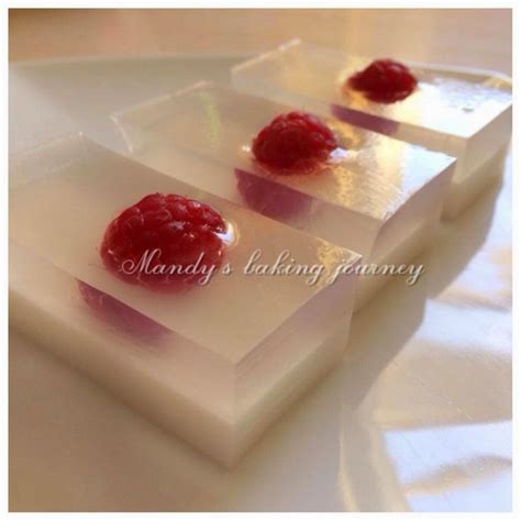 Mandys Baking Journey Coconut Agar Agar With Raspberry Desserts