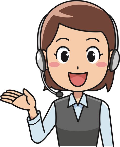 Clipart Telephone Female Person Call Center Agent Png Transparent Png