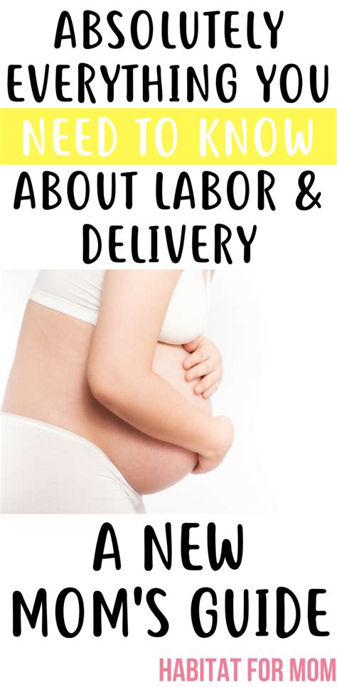 Labor And Delivery Guide For New Moms First Time Labor And Delivery