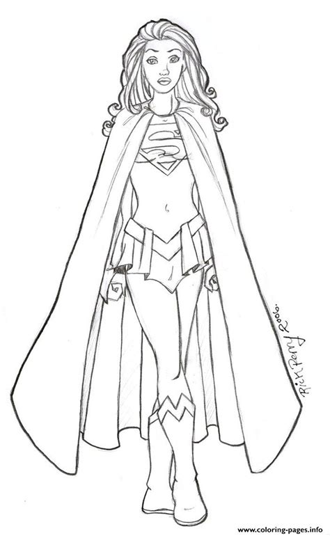 supergirl  coloring pages printable