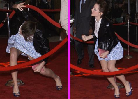 Emma Watson Falls Victim To Two Wardrobe Malfunctions At Struck By