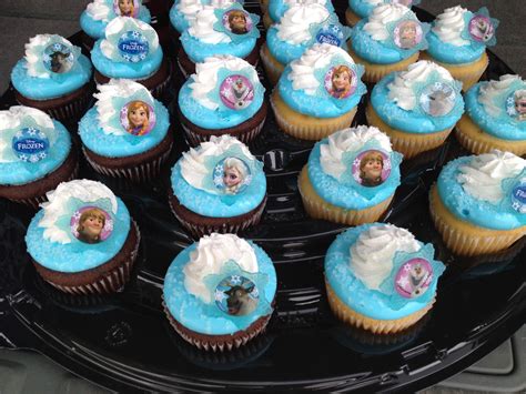 Disney Frozen Cupcakes From Walmart Frozen Cupcakes Frozen Birthday