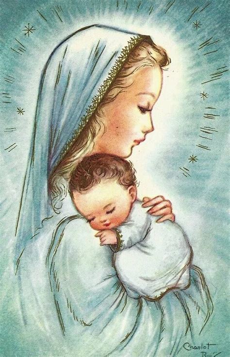 La Vierge Marie Mary And Jesus Religious Art Artist