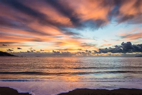 Sunset Sea Corsica Beach Wallpapers Hd Desktop And