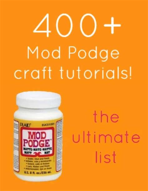 The Ultimate Collection Of Mod Podge Crafts Diy Mod Podge Mod Podge