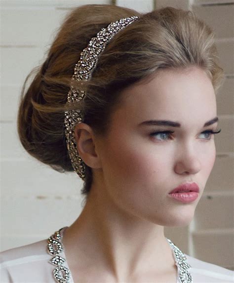 Curly hair with headband hairstyles look beautiful & are easy to do & maintain. 19 Fabulous Bridal Hairstyles With Veils and Hairpieces