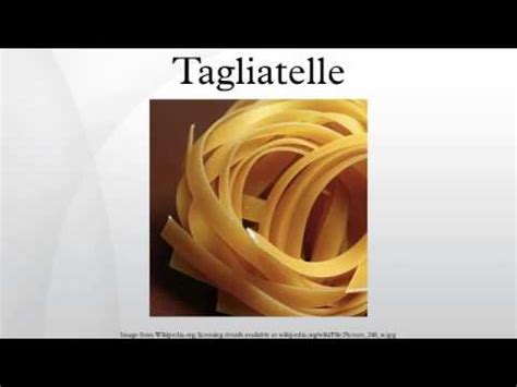 Tagliatelle - YouTube