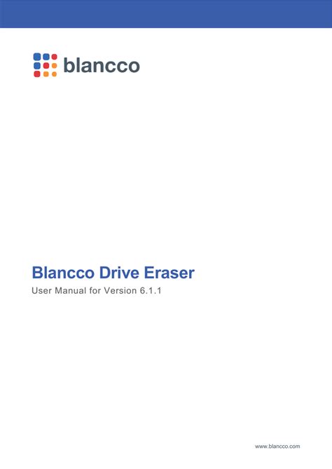 Blancco Drive Eraser Manualzz