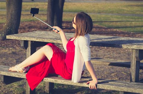 Girl Selfie Stock Image Image Of People Lifestyle Beauty
