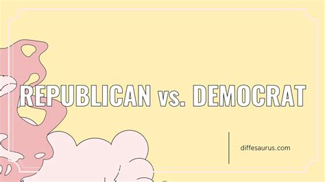 Republican Vs Democrat Differences Explained Diffesaurus