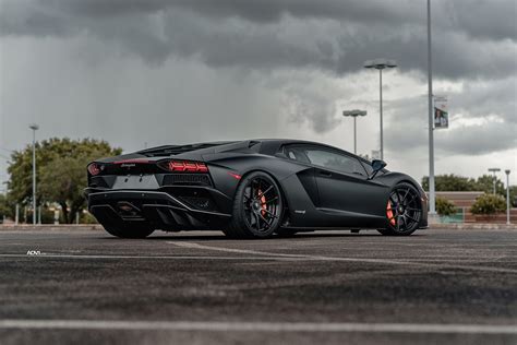 Satin Black Lamborghini Aventador S Adv1 Adv50 Mv2 Cs Flickr