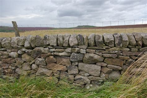 1 Overcast Dry Grass Dry Stone Wall Landscape In The Peak District