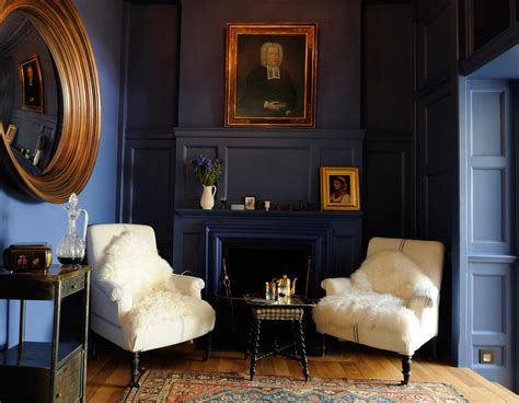 Dark Academia Aesthetic Blue Interiors By Color