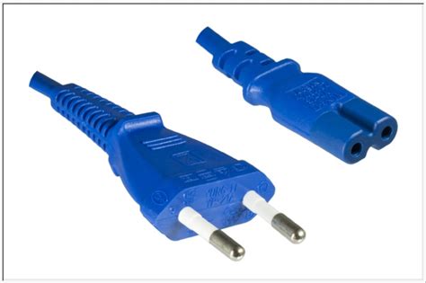 Netzkabel Eurostecker/IEC 60320-C7, blau 180cm