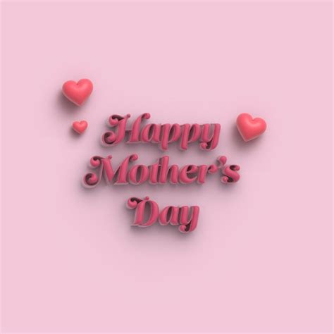 Premium Vector Happy Mothers Day 3d