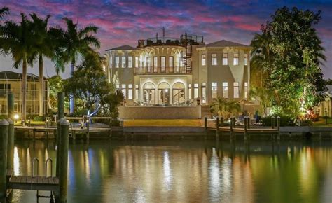 5495 Million Newly Built Waterfront Mansion In Sarasota Fl Homes