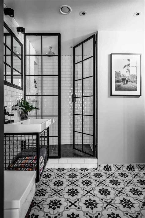In the room below, note that the heavy, dark bar stools also provide contrast against the white island and relate to the backsplash. 25+ Incredibly stylish black and white bathroom ideas to ...