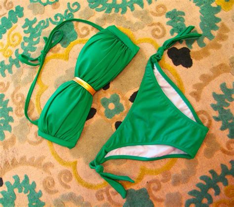 Love This Emerald Green And Gold Bikini Summer Swim Suits Swimwear