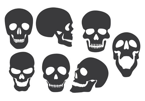Skull Silhouette Vector Art Icons And Graphics For Free Download